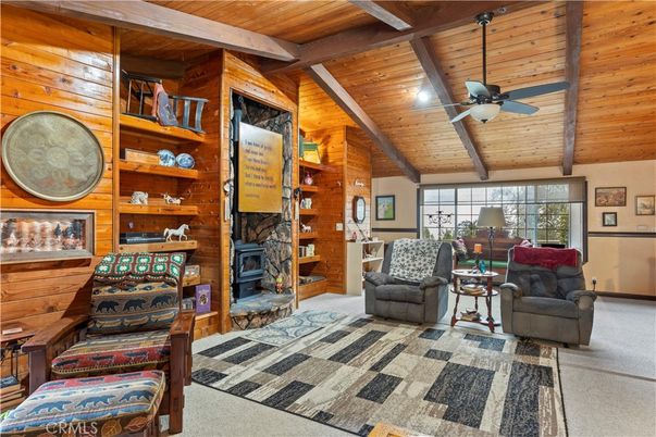 Fireplace, Interior, Living room, Wooden Beams, Wooden Ceilings, Wooden Walls