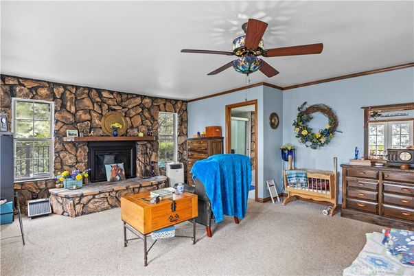 Fireplace, Interior, Stone Walls
