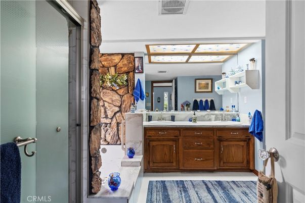 Bathroom, Dual Sink Vanities, Glass Shower, Interior