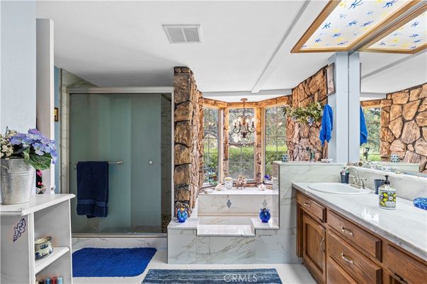Bathroom, Glass Shower, Interior, Marble