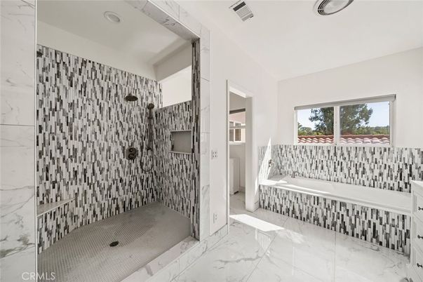Bathroom, Glass Shower, Interior, Marble, Marble Walls