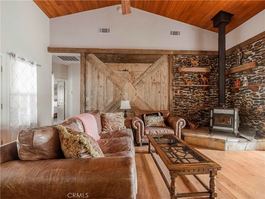 Fireplace, Interior, Living room, Stone Walls, Wooden Beams, Wooden Ceilings, Wood Texture Flooring