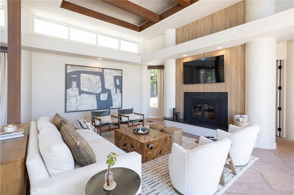 Fireplace, Interior, Living room, Recessed Lighting