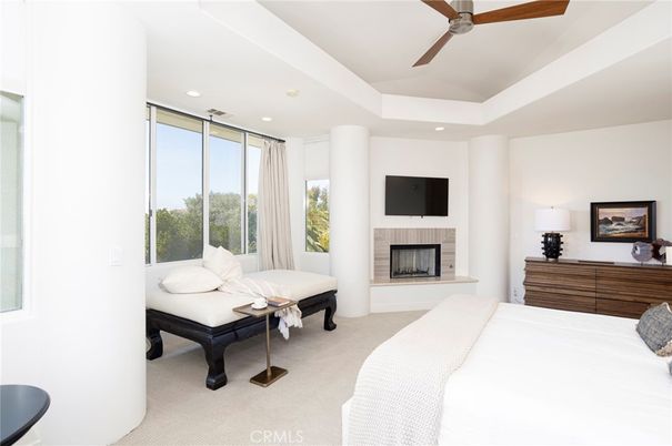 Bedroom, Fireplace, Interior, Recessed Lighting