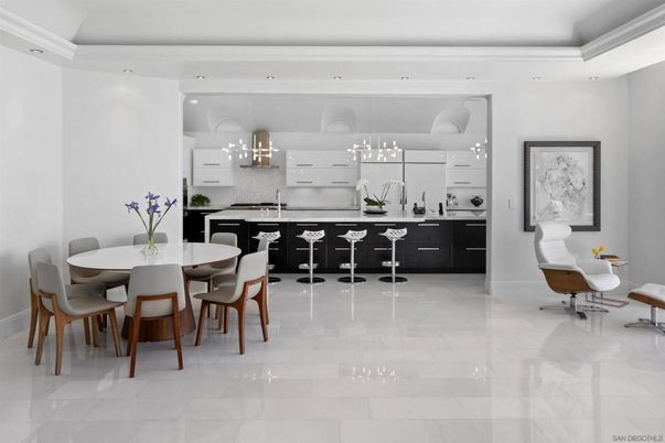 Dining room, Interior, Kitchen, Pendant Lights, Recessed Lighting