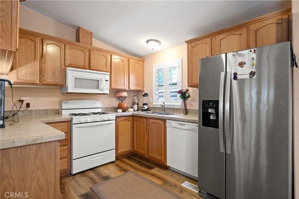 Interior, Kitchen, Wood Texture Flooring