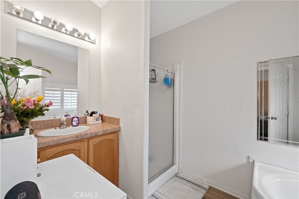 Bathroom, Dual Sink Vanities, Glass Shower, Interior