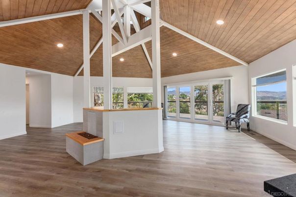 Interior, Recessed Lighting, Wooden Ceilings, Wood Texture Flooring
