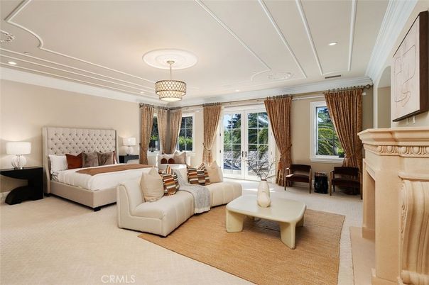 Bedroom, Fireplace, Interior, Recessed Lighting
