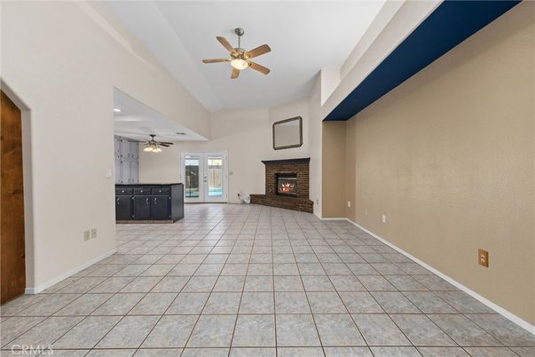 Empty room, Fireplace, Interior