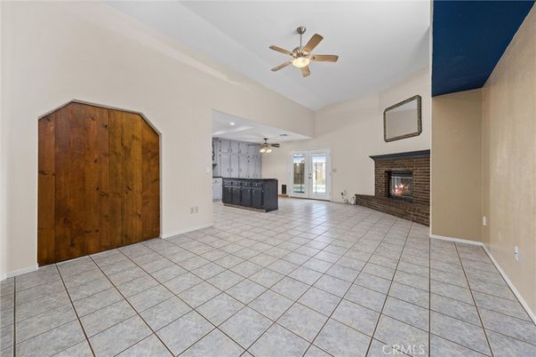 Empty room, Fireplace, Interior, Recessed Lighting
