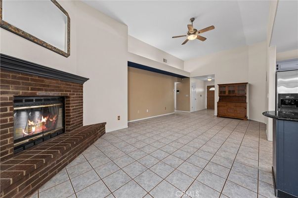 Empty room, Fireplace, Interior