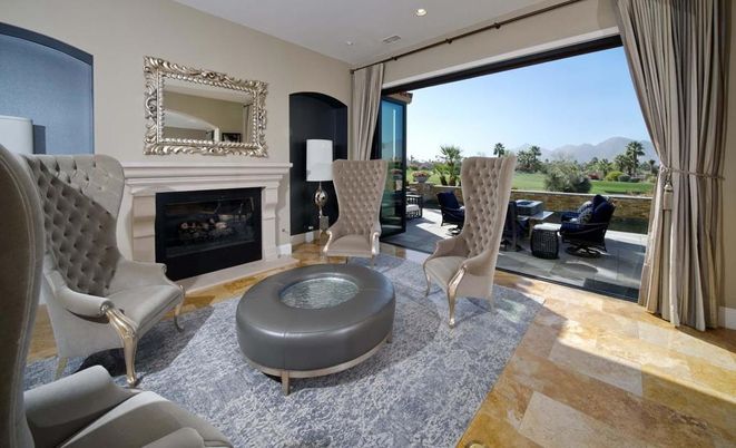 Fireplace, Interior, Living room, Recessed Lighting