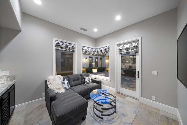Interior, Living room, Recessed Lighting