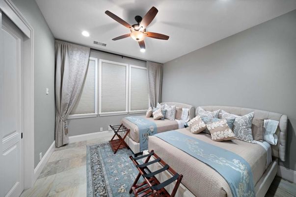 Bedroom, Interior, Recessed Lighting