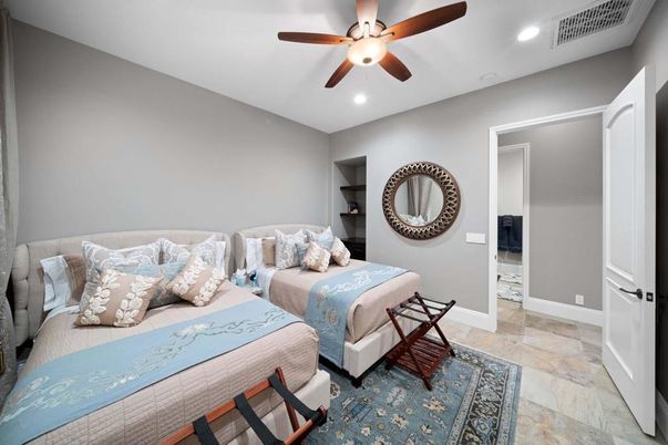 Bedroom, Interior, Recessed Lighting