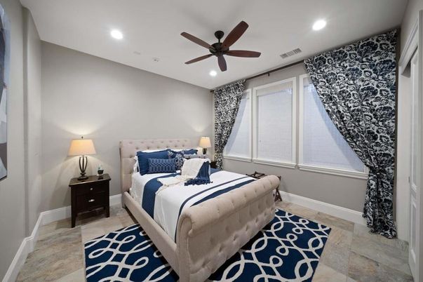 Bedroom, Interior, Recessed Lighting