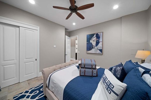 Bedroom, Interior, Recessed Lighting