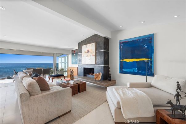 Fireplace, Interior, Living room, Recessed Lighting, Water