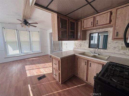 Interior, Kitchen, Wood Texture Flooring