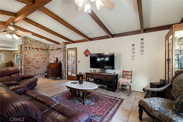 Interior, Living room, Stone Walls, Wooden Beams