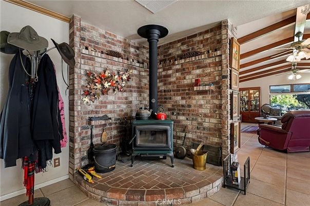 Fireplace, Interior, Stone Walls