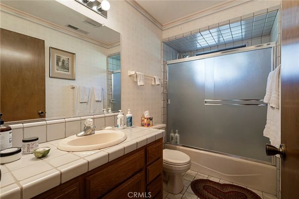 Bathroom, Glass Shower, Interior, Tile Countertops