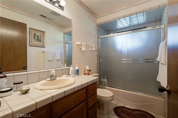 Bathroom, Glass Shower, Interior, Tile Countertops