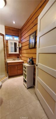 Bathroom, Interior, Recessed Lighting, Wooden Walls