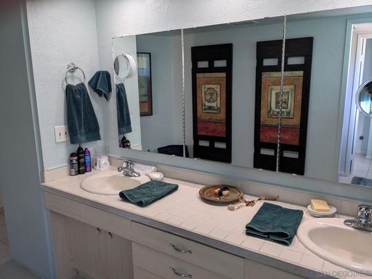Bathroom, Dual Sink Vanities, Interior, Tile Countertops