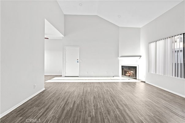 Empty room, Fireplace, Interior, Wood Texture Flooring