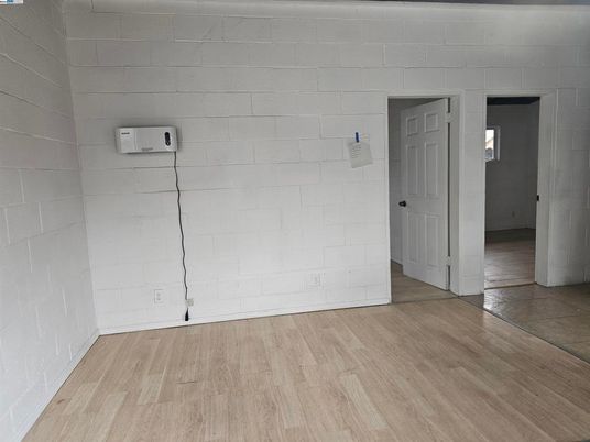 Empty room, Interior, Stone Walls, Wood Texture Flooring