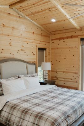 Bedroom, Interior, Recessed Lighting, Wooden Beams, Wooden Ceilings, Wooden Walls