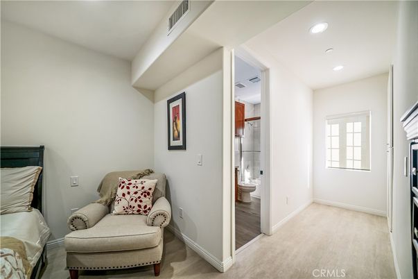 Bathroom, Interior, Recessed Lighting, Wood Texture Flooring