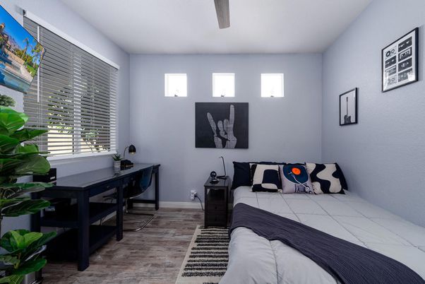 Bedroom, Home Office, Interior, Marble, Wood Texture Flooring