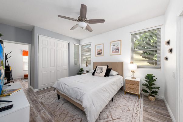 Bedroom, Interior, Wood Texture Flooring