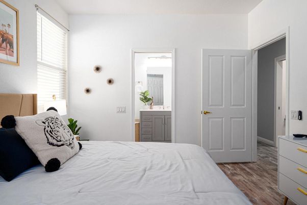 Bedroom, Interior, Wood Texture Flooring