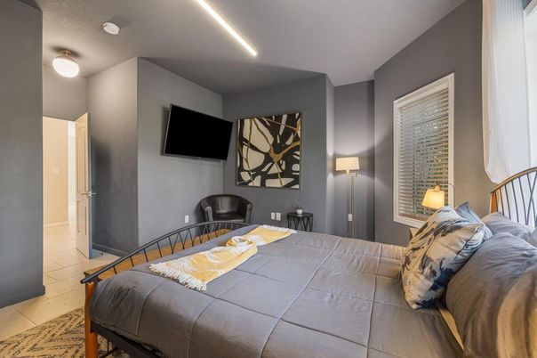Bedroom, Interior, Recessed Lighting