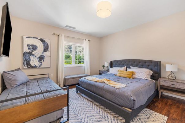 Bedroom, Interior, Wood Texture Flooring