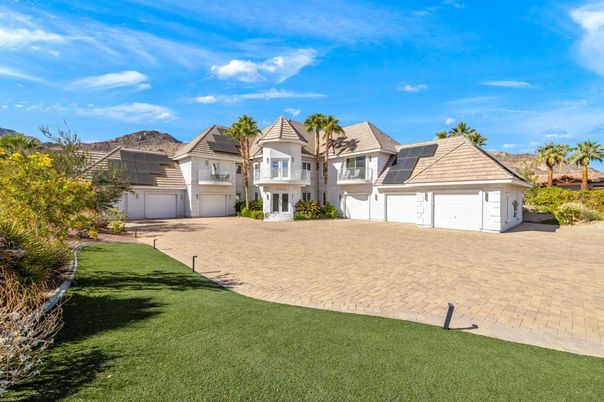 Attached, Backyard, Exterior, Facade, Solar Panels, French Provincial