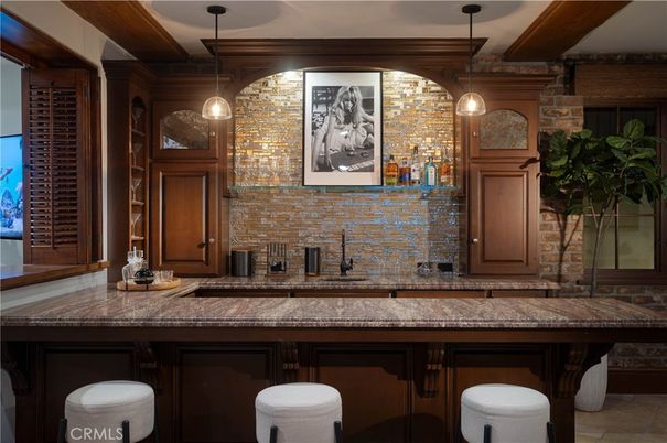 Interior, Pendant Lights, Stone Walls