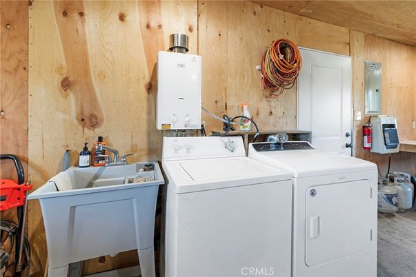 Interior, Washer, Wooden Walls