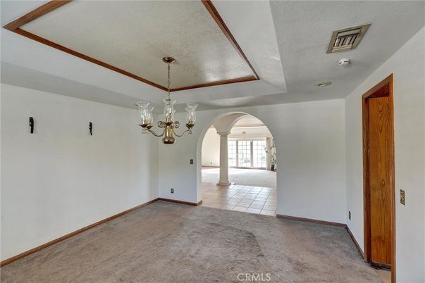 Chandelier, Empty room, Interior