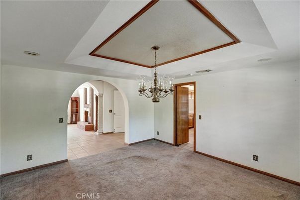 Chandelier, Empty room, Interior