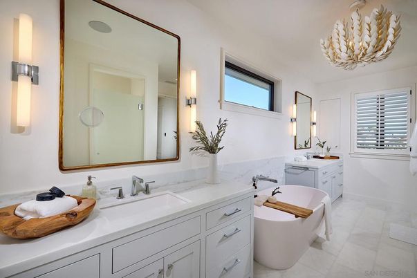 Bathroom, Dual Sink Vanities, Free Standing Baths, Interior