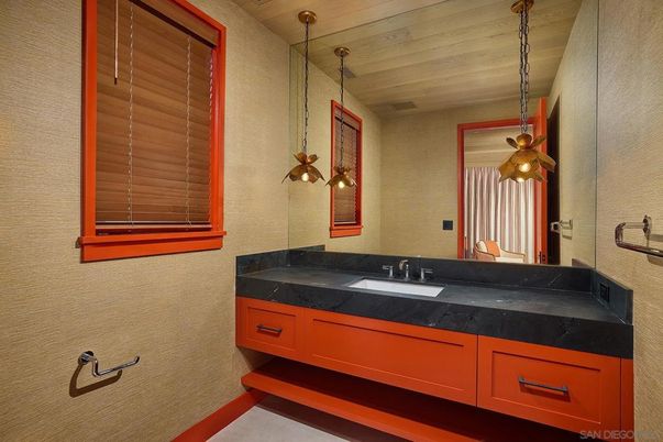 Bathroom, Interior, Pendant Lights, Wooden Ceilings