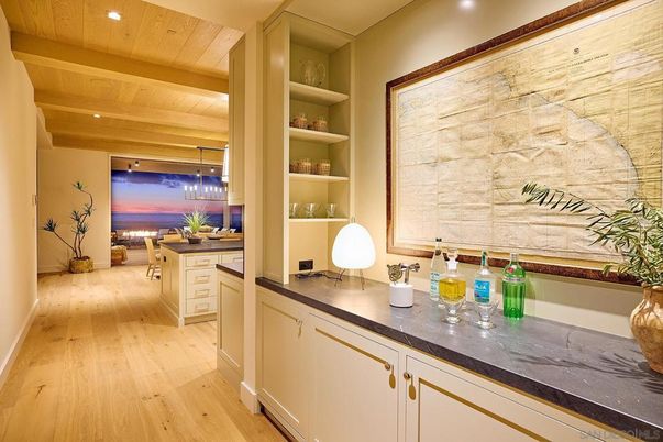 Interior, Kitchen, Pendant Lights, Recessed Lighting, Wooden Beams, Wooden Ceilings, Wood Texture Flooring