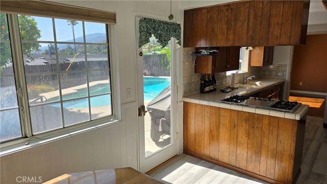 Interior, Kitchen, Wood Texture Flooring