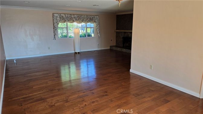 Empty room, Fireplace, Interior, Wood Texture Flooring