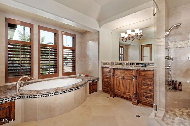 Bathroom, Chandelier, Dual Sink Vanities, Interior